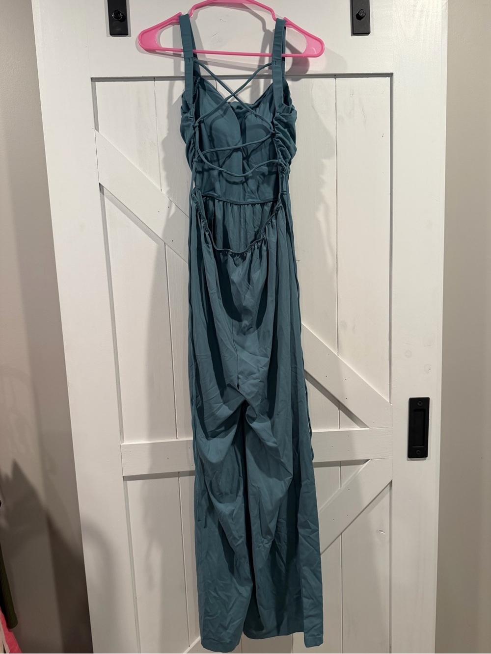Halara Sleeveless teal Romper - Picture 4 of 6